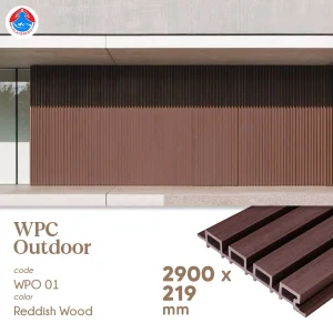 Wall Panel Dinding Outdoor WPO01 Reddish