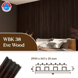 WPC Wall Panel WBK38-11 Eve Wood