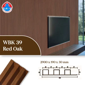 WPC Wall Panel WBK39-10 Red Oak