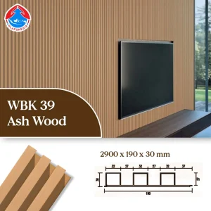 WPC Wall Panel WBK39-15 Ash Wood